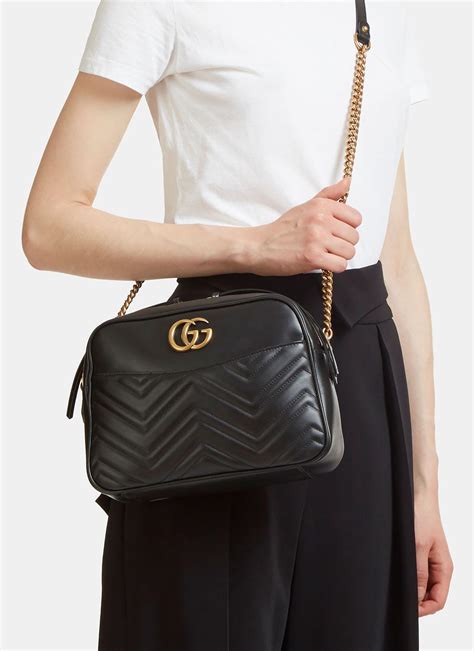 gucci matelasse black|authentic Gucci marmont small bag.